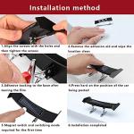 Mini Spoiler Auto Car Tail Decoration Spoiler Wing Carbon Fiber Can be luminous solar charging Punch-free tail light