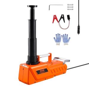 VEVOR Electric Car Jack, 15 Tons /33000 lbs, Adjustable Electric Scissor Jack with High Load Capacity, 12V Dual-Powered Tire Change Replacement with LED Light, Portable Jack kit for Sedan, SUV, Truck