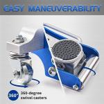 TONDA Floor Jack, Low Profile 2 Ton Hydraulic Aluminum and Steel Car Jack with Dual Pump System, Rapid Lift, Blue