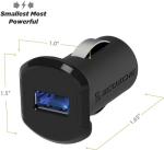 Scosche USBC121M ReVolt Universal Cigarette Lighter Single Device Compact One Port USB Car Charger, Fast Charge One Device Quickly, Black