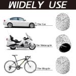 JUSTTOP 4 Pack Handmade Crystal Rhinestone Tire Valve Stem Caps, Wheel Tire Valve, Attractive Dustproof Bling Car Accessories, Universal for Cars, Trucks and Motorcycles-White