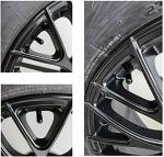 JUSTTOP 4PCS Car Tire Valve Stem Caps, Air Caps Cover, Universal for Cars, SUVs, Bike, Trucks and Motorcycles, Car Wheel & Tire Exterior Accessories-Black