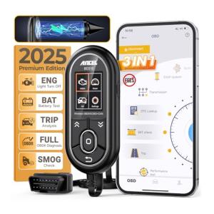 ANCEL BD310 OBD2 Scanner Diagnostic Tool - 3 in 1 OBD2 Scanner Bluetooth - App Based OBDII Scan Tool for Android & iPhone - Check Engine Light Code Reader - Wired, Bluetooth, and Heads-up Display