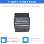 Veepeak OBDCheck BLE Bluetooth OBD II Scanner Car Check Engine Light Code Reader, Auto Dual Mode Bluetooth Diagnostic Scan Tool for iOS & Android