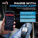 BLCKTEC 420 Bluetooth OBD2 Scanner Diagnostic Tool - Vehicle Code Reader for Car - Clears Check Engine Light - Comes with Premium OBD App On IOS & Android - Works For All Cars 1996 & Newer