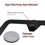 BGGTMO Front License Plate Mounting Kit- License Plate Bracket Holder Frame- Universal Bumper Car Tag Frame Mount Adapter with Stainless Steel Screw Cap, Cable Ties