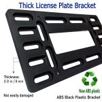 BGGTMO Front License Plate Mounting Kit- License Plate Bracket Holder Frame- Universal Bumper Car Tag Frame Mount Adapter with Stainless Steel Screw Cap, Cable Ties