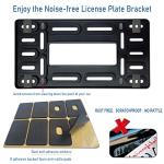 BGGTMO Front License Plate Mounting Kit- License Plate Bracket Holder Frame- Universal Bumper Car Tag Frame Mount Adapter with Stainless Steel Screw Cap, Cable Ties