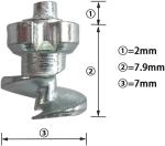 Marrkey 50PCS Tires Studs/Screw Snow Carbide Spikes/Wheel Tyres Studs for Racing car,Bicycle,Bike,Fat Bikes, Scooters Tires,Running Shoes Boots in Winter 7 * 9.9mm