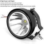 SUFEMOTEC 4 Inch Round Led Pod Lights, 60W Led Off Road Driving Fog Lights, Spot Auxiliary Bumper Light Bar Fit For 12V 24V Car Trucks Pickup ATV Boat Motorcycle (Pack of 2)