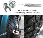 Marrkey 50PCS Tires Studs/Screw Snow Carbide Spikes/Wheel Tyres Studs for Racing car,Bicycle,Bike,Fat Bikes, Scooters Tires,Running Shoes Boots in Winter 7 * 9.9mm