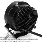 SUFEMOTEC 4 Inch Round Led Pod Lights, 60W Led Off Road Driving Fog Lights, Spot Auxiliary Bumper Light Bar Fit For 12V 24V Car Trucks Pickup ATV Boat Motorcycle (Pack of 2)