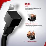 Nilight - NI -WA 06 LED Light Bar Wiring Harness Kit - 2 Leads 12V On Off Switch Power Relay Blade Fuse for Off Road Lights Work Light, 2 Years Warranty,Black