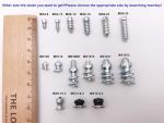 Marrkey 50PCS Tires Studs/Screw Snow Carbide Spikes/Wheel Tyres Studs for Racing car,Bicycle,Bike,Fat Bikes, Scooters Tires,Running Shoes Boots in Winter 7 * 9.9mm