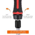 Amazon Basics Magnetic Ratcheting Wrench and Electronics Precision Screwdriver Set, 73 count (Pack of 1), Black/Red/Silver