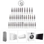 Amazon Basics Magnetic Ratcheting Wrench and Electronics Precision Screwdriver Set, 73 count (Pack of 1), Black/Red/Silver