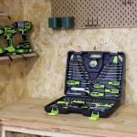 FASTPRO 225-Piece Household Tool Set, SAE & Metric Mechanics Hand Tool Set with Toolbox, Home/Auto Repairing Tool Kit for DIY, Home Maintenance and Car Repairing, Green