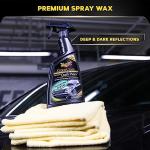Meguiar's G7716 Gold Class Carnauba Quik Wax, Special Blend for Richness and Shine, Clear Coat Safe Meguiar's Quik Wax, Spray that Leaves Lasting Results without Residue, 16 Oz Containe
