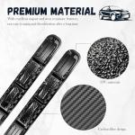 2PCS Thickened Bumper Guard,Upgraded Collision Resistant TPU Car Bumper Protector with Carbon Fiber Texture,Universal Car Door Protector for Avoiding Scratches and Dents