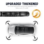 2PCS Thickened Bumper Guard,Upgraded Collision Resistant TPU Car Bumper Protector with Carbon Fiber Texture,Universal Car Door Protector for Avoiding Scratches and Dents