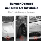 2PCS Thickened Bumper Guard,Upgraded Collision Resistant TPU Car Bumper Protector with Carbon Fiber Texture,Universal Car Door Protector for Avoiding Scratches and Dents