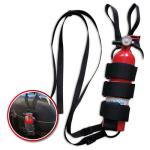 Badass Moto Car Fire Extinguisher Mount Truck SUV. Universal Automotive Fire Extinguisher Mount for Vehicle Car Seat. Fits Jeep Fire Extinguisher Holder, Quick-Strap Easy Install, No Tools Needed.