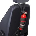 Badass Moto Car Fire Extinguisher Mount Truck SUV. Universal Automotive Fire Extinguisher Mount for Vehicle Car Seat. Fits Jeep Fire Extinguisher Holder, Quick-Strap Easy Install, No Tools Needed.
