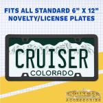 Cruiser Accessories 19130 Daisy License Plate Frame, Chrome/Painted