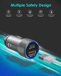 iPhone Car Charger,USB C Fast Car Charger[Apple MFi Certified] Apple Car Charging 38W Dual Port Car Charger Cigarette Lighter Adapter 2x3ft PD&QC 3.0 Lightning Cable for iPhone 14/13/12 Pro/11/Airpods