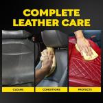 Meguiar's Gold Class Rich Leather Cleaner and Conditioner 3-in-1 Spray, Non-Greasy Car Leather Cleaner and Conditioner Treatment with Advanced UV Protection, 15.2 Oz Spray Bottle