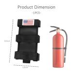 OFBAND Roll Bar Car Fire Extinguisher Mount with American Flag,Fire Extinguisher Holder with Adjustable Straps for Fixing,Universal Car Accessories for Vehicle