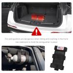 OFBAND Roll Bar Car Fire Extinguisher Mount with American Flag,Fire Extinguisher Holder with Adjustable Straps for Fixing,Universal Car Accessories for Vehicle