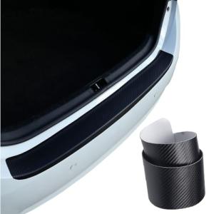 Scratch-Proof Rear Bumper Guard for SUV - Matte Black Universal Fit, Full Adhesive Protection, 35.43"x3.14" Trunk Cover
