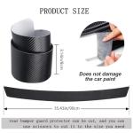 Scratch-Proof Rear Bumper Guard for SUV - Matte Black Universal Fit, Full Adhesive Protection, 35.43"x3.14" Trunk Cover