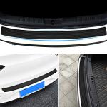 Matericuo Car Rear Bumper Guard Protector Anti-Collision Patch Anti-Scrape Rubber Universal Trunk Door Entry Guards for SUV/Cars Non Slip Black with Tape 38 inch