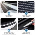 Scratch-Proof Rear Bumper Guard for SUV - Matte Black Universal Fit, Full Adhesive Protection, 35.43"x3.14" Trunk Cover
