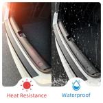 Scratch-Proof Rear Bumper Guard for SUV - Matte Black Universal Fit, Full Adhesive Protection, 35.43"x3.14" Trunk Cover