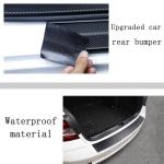 Scratch-Proof Rear Bumper Guard for SUV - Matte Black Universal Fit, Full Adhesive Protection, 35.43"x3.14" Trunk Cover