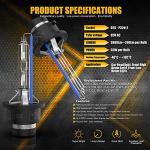 DMEX D2S - 35W - 6000K Cool White Xenon Headlight HID Bulbs 85122 66240 66040 66240CBI Replacement - Pack of 2(Not fit Halogen Headlight Assembly)