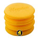 Meguiar's 4" Foam Applicator Pads, 4 Count - Ultra-Soft Hand Applicators with a Tight-Cell Foam Construction for a Smooth Application of Waxes, Polishes, Tire Dressing, Protectants and More, 4 Pack