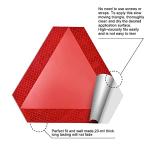 Slow Moving Vehicle Sign 2 Pack 7" x 8" Diamond Grade Reflective Slow Moving Vehicle Triangle Sticker