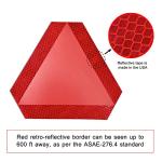 Slow Moving Vehicle Sign 2 Pack 7" x 8" Diamond Grade Reflective Slow Moving Vehicle Triangle Sticker