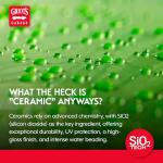 Griot’s Garage Ceramic 3-in-1 Wax, SiO2 Spray for Cars, Trucks, and RV’s, Provides Protection and Water Beading on Paint, Wheels, Plastic, Rubber Trim, Chrome, and More, 10978, 22 oz