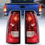 Nilight Taillight Assembly Compatible with 2003 2004 2005 2006 Chevy Silverado 1500 1500HD 2500 2500HD 3500 2007 Chevrolet Classic OE Style Taillight Rear Lamp Driver and Passenger Side w/Bulbs