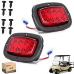 10L0L Golf Cart Taillight Kit for Yamaha G14 G16 G19 G22 Club Car DS with 3 Wire Wiring Plug Turn Signal And Brake Light Golf Cart Rear Tail Light OEM: 1017035