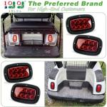 10L0L Golf Cart Taillight Kit for Yamaha G14 G16 G19 G22 Club Car DS with 3 Wire Wiring Plug Turn Signal And Brake Light Golf Cart Rear Tail Light OEM: 1017035