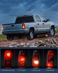 Nilight Taillight Assembly Compatible with 2003 2004 2005 2006 Chevy Silverado 1500 1500HD 2500 2500HD 3500 2007 Chevrolet Classic OE Style Taillight Rear Lamp Driver and Passenger Side w/Bulbs