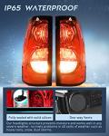 Nilight Taillight Assembly Compatible with 2003 2004 2005 2006 Chevy Silverado 1500 1500HD 2500 2500HD 3500 2007 Chevrolet Classic OE Style Taillight Rear Lamp Driver and Passenger Side w/Bulbs