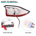 10L0L Golf Cart Tail Lights for Club Car Precedent 2004-Up and Tempo 2018-Up Models - Replacement Taillight Driver and Passenger Rear Lights 12V with 3 Pin Molex Quick Connector Wired