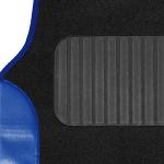 carXS Forza Series Blue Seat Covers Full Set Combo with Car Floor Mats – Front and Rear Bench Cover & Protector Set, Interior Covers for Auto Truck Van SUV